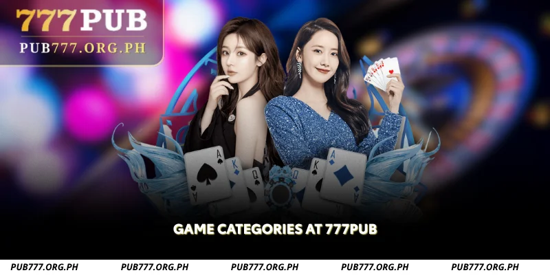 game categories at 777pub